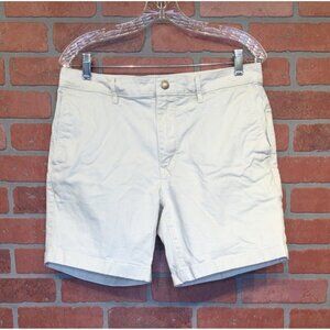 Flint & Tinder Mens Chino Shorts Size 32 Beige Summer Preppy Neutral